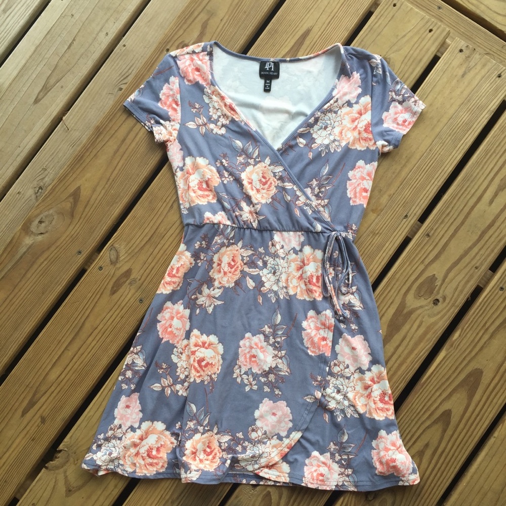 Floral wrap dress